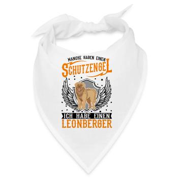 Leonberger Schutzengel - Bandana - Weiß - Vorne