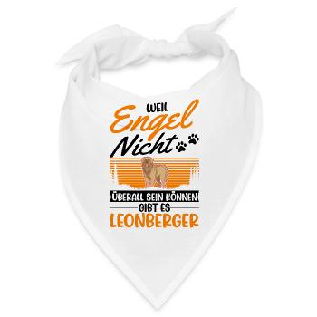 Leonberger Engel - Bandana - Weiß - Vorne