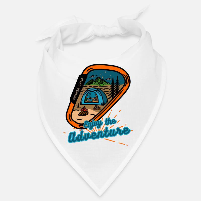 Aventure de camp d’été : Profitez - Bandana - blanc
