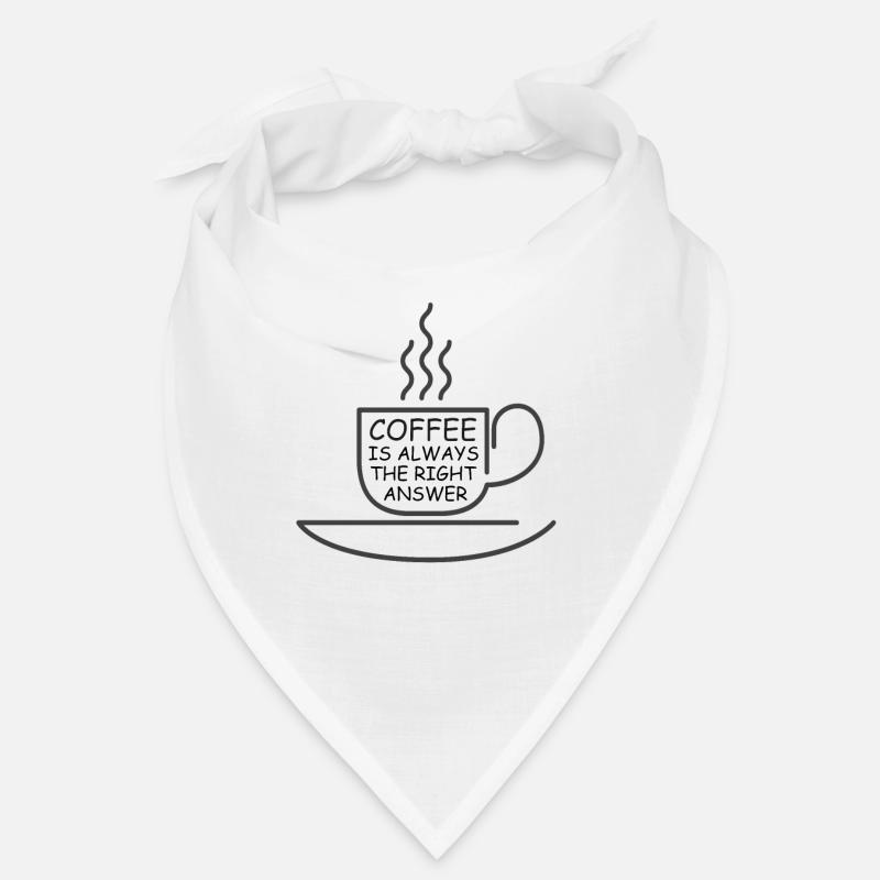 Coffee is always the right answer - motivation Bandana