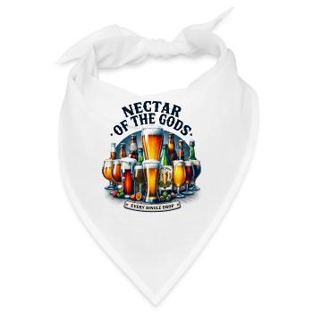 Bier Nectar of the Gods Liebhaber Party Trinker - Bandana - Weiß - Vorne