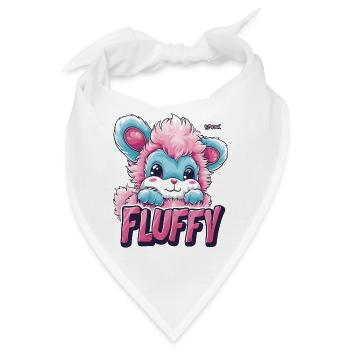 Das flauschige Haustier deiner Träume - Bandana - Weiß - Vorne