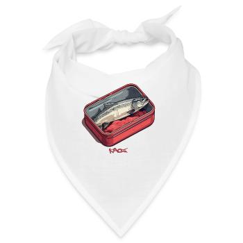 Eine Forelle in der Dose - Bandana - Weiß - Vorne