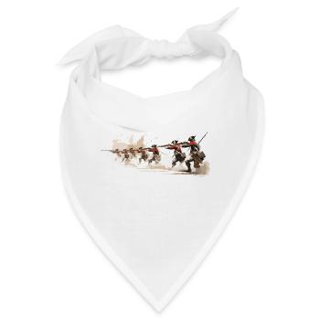Linieninfanterie 17-18 Jahrhundert Infanterie - Bandana - Weiß - Vorne