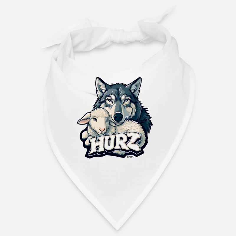 Hurz, der Wolf das Lamm Bandana