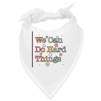 Lehrer-Shirt, wir können harte Dinge tun T-Shirt, Geschenk - Bandana - Weiß - Vorne