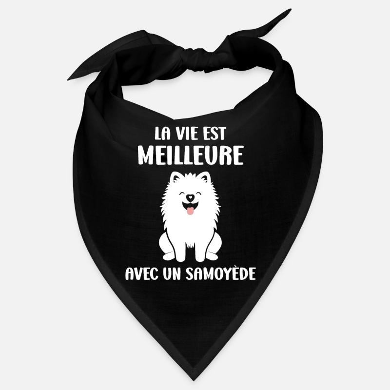 Humour Chien Samoyède Bandana