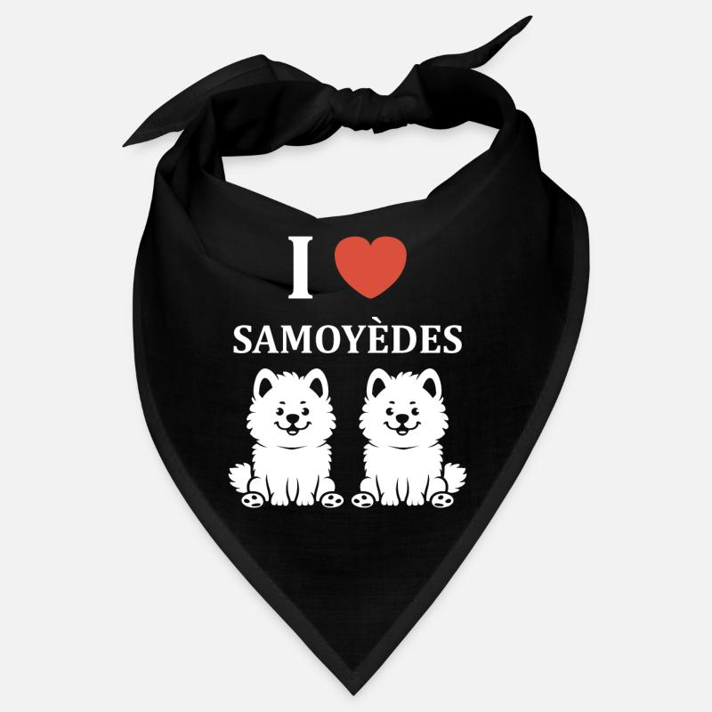 Humour Chien Samoyède Bandana