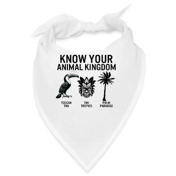 Tropisches Hemd, kenne dein Tierreich Tukan - Bandana - Weiß - Vorne