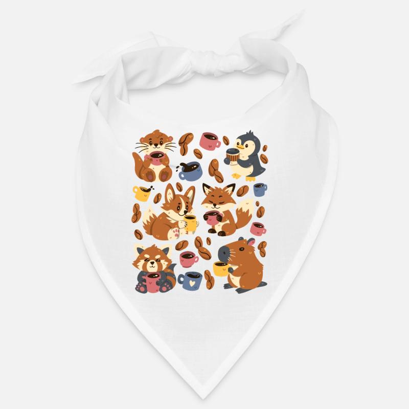 Coffee: Capybara, Fox, Corgi, Otter, Penguin Bandana
