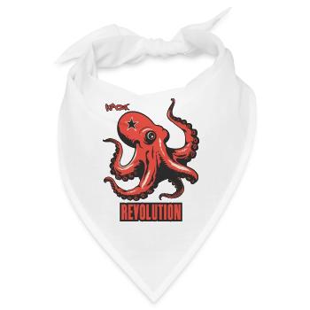 Parodie Kraken-Kamerad-Revolution - Bandana - Weiß - Vorne