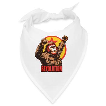 Parodie: Kommunistischer Orang-Utan, Genosse - Bandana - Weiß - Vorne