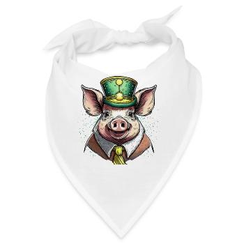 SCHWEIN FEIERN - Bandana - Weiß - Vorne
