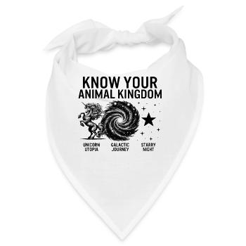 Magisches Hemd, kenne dein Tierreich Einhorn - Bandana - Weiß - Vorne