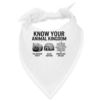 Winterhemd, Kenne dein Tierreich Eisbär - Bandana - Weiß - Vorne