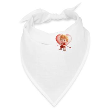 Pocket Cupid Verspielte Liebespfeile zum Valentinstag T - Bandana - Weiß - Vorne