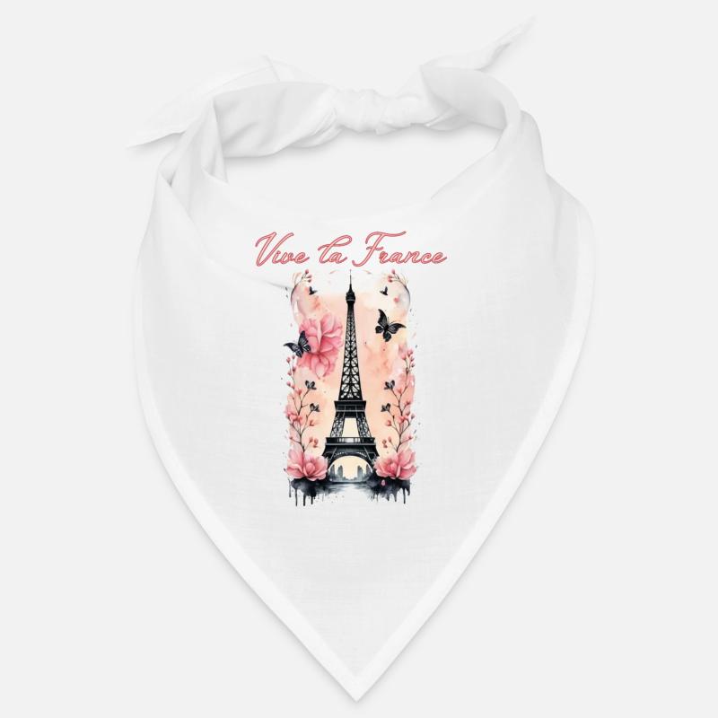 Vive la France-Eiffelturm-Paris Bandana