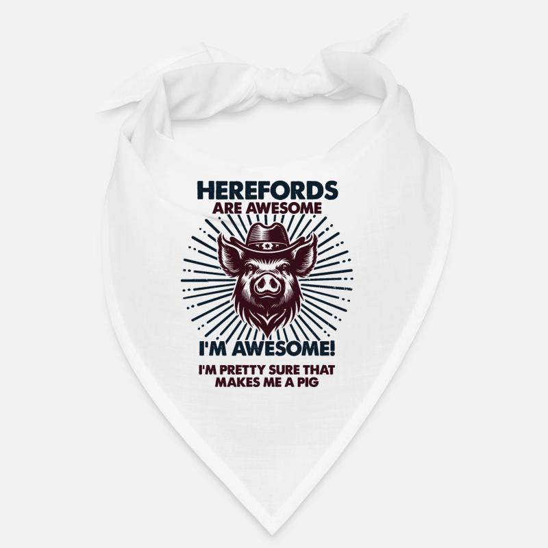 Cochon Papa Maman - Fermier Herefords Bandana