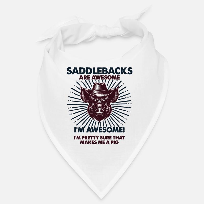 Cochon Papa Maman - Fermier Saddleback Bandana