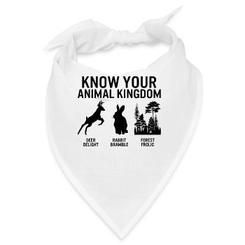Dschungel-Shirt, kennen Sie Ihr Tierreich Hirsch - Bandana - Weiß - Vorne
