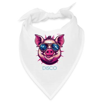 Disco Schwein - Bandana - Weiß - Vorne