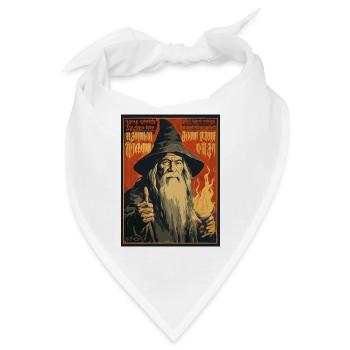 Parodie für die Graue Magier Gilde - Bandana - Weiß - Vorne
