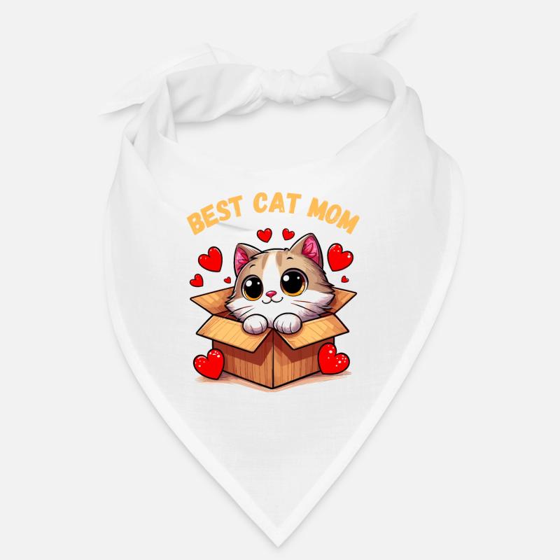 Katze Katzen Katzenmama Kätzchen Herz Mutter süß Bandana