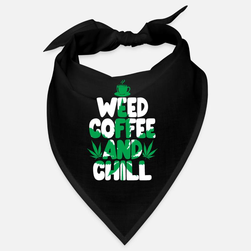 Weed Coffee Cannabis Stoner Caffeine Ganja Bandana
