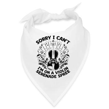 Sorry I Can't I'm On A Violin Serenade Spree Violi - Bandana - Weiß - Vorne
