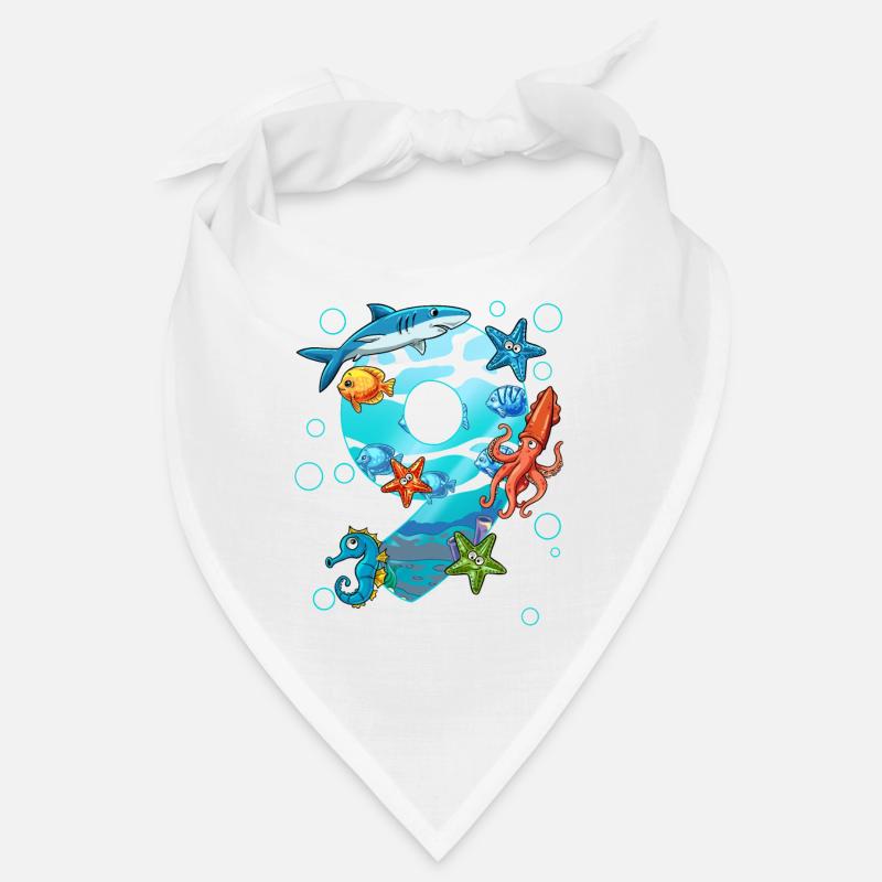 9e anniversaire créatures marines Bandana