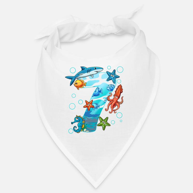 7e anniversaire créatures marines Bandana