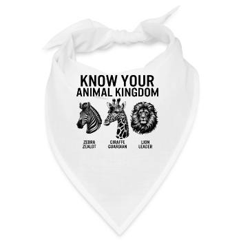 Dschungel-Shirt, kenne dein Tierreich Zebra - Bandana - Weiß - Vorne