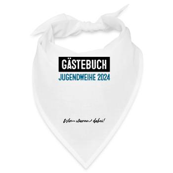 Gästebuch Jugendweihe 2024 - Bandana - Weiß - Vorne