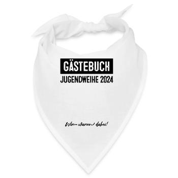 Gästebuch Jugendweihe 2024 - Bandana - Weiß - Vorne