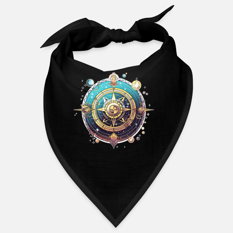 Cosmic Compass Celestial Ethereal Galaxy Adventure Bandana