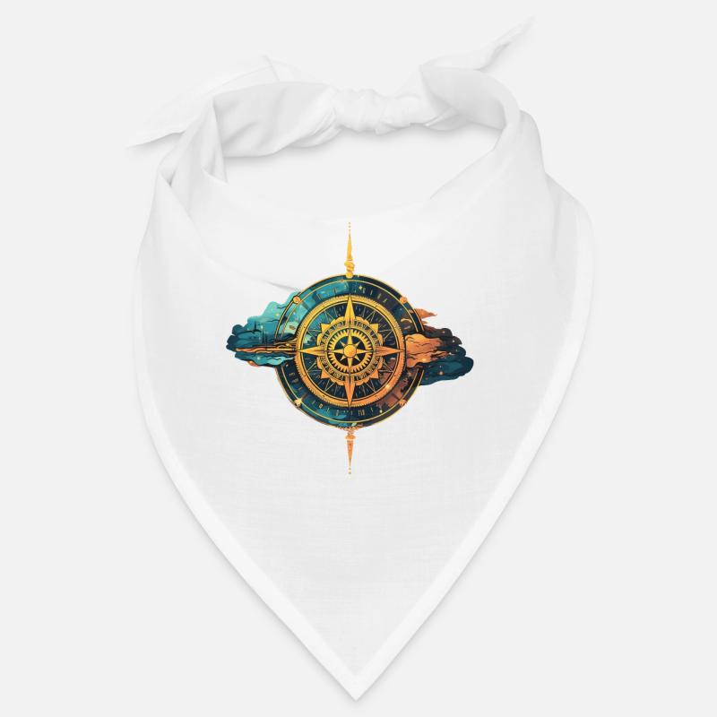 Abstract Compass Celestial Galactic Navigator Cons Bandana