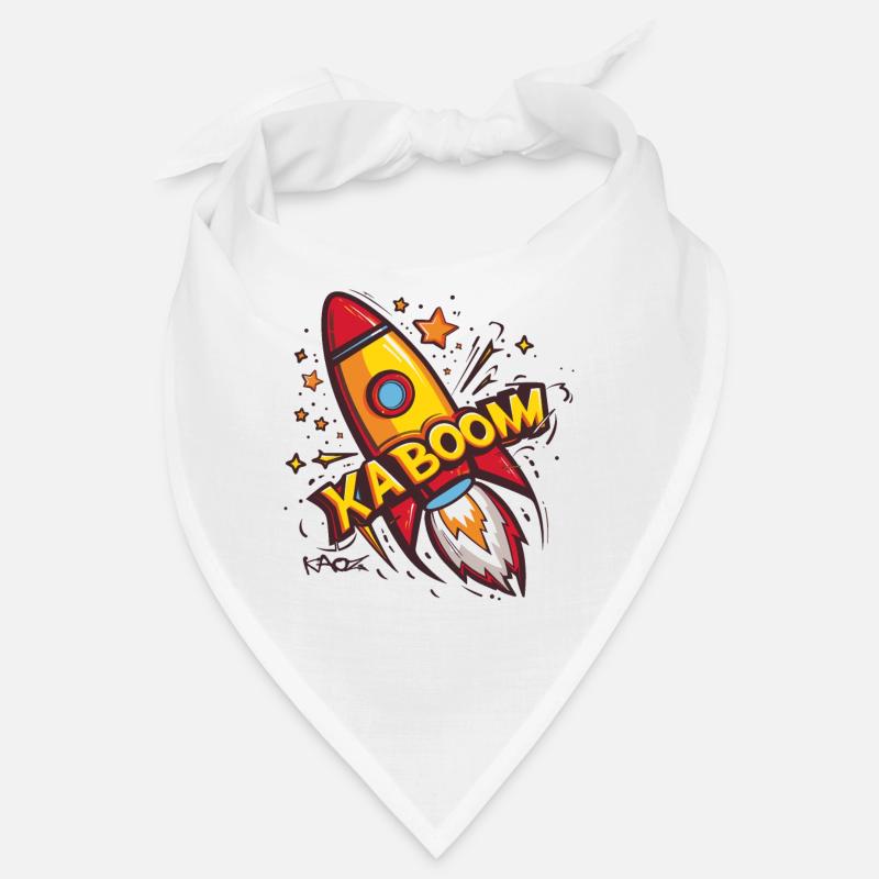 The Crazy Funny Cartoon Ka-Boom Rocket Launch Bandana