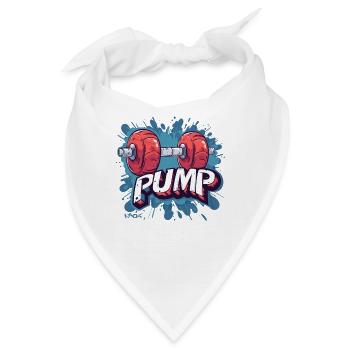 Bodybuilding Muskel Hantel Pumpen - Bandana - Weiß - Vorne
