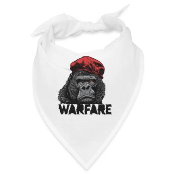 Parodie-Design für einen Gorilla Krieg - Bandana - Weiß - Vorne