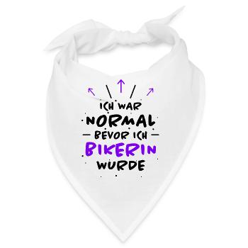 Bikerin Spruch Biker Lustiges Bikerin Geschenk - Bandana - Weiß - Vorne