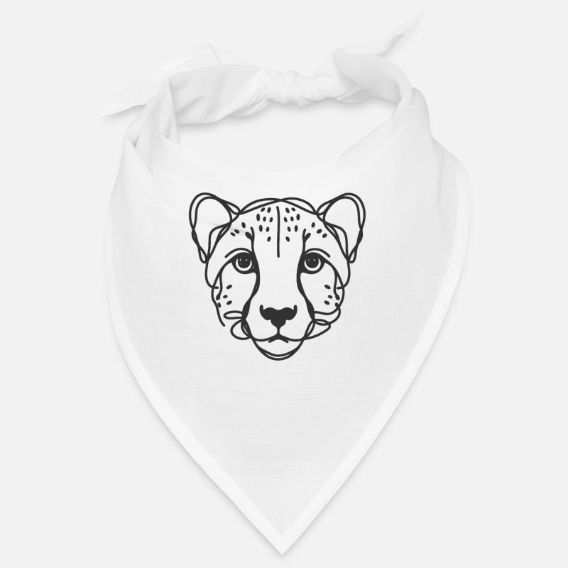Line Art Dad Mom - Cheetah Bandana