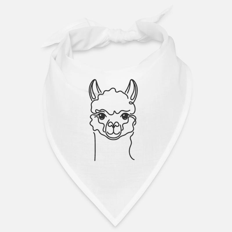 Line Art Papa Mama - Alpaga Bandana