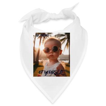 SEI STOLZ AUF DICH - SOIT FIER(E) DE TOI - Bandana - Weiß - Vorne