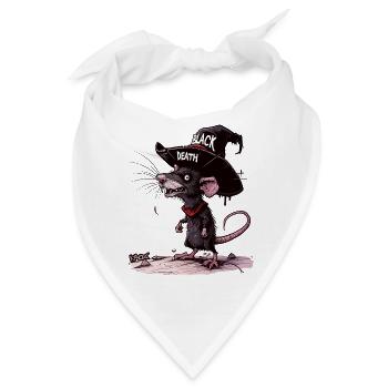 Die schwarze Pest ist die Plage einer Ratte - Bandana - Weiß - Vorne