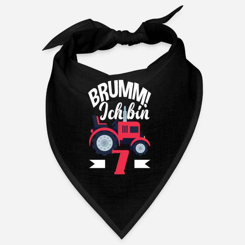 7. Geburtstag Traktor 7 Jahre Geburtstagsshirt Bandana