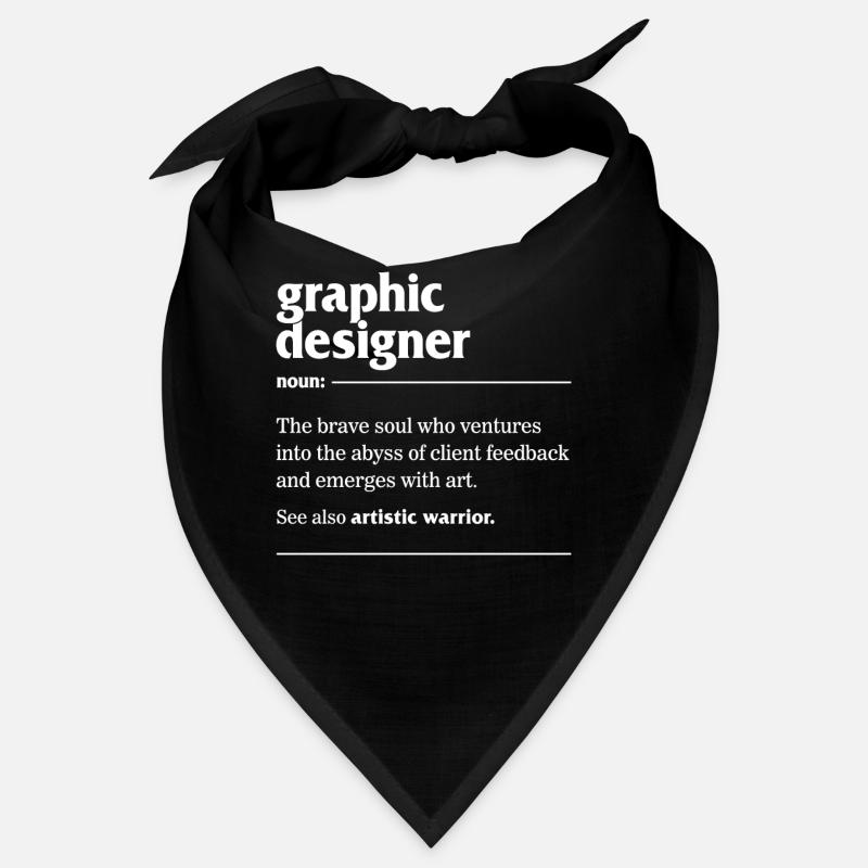 Chemise de conception graphique, Graphiste Nom Le Bandana