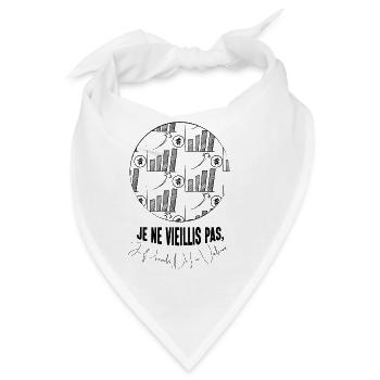 Ich altere nicht, ich gewinne an Wert - Bandana - Weiß - Vorne