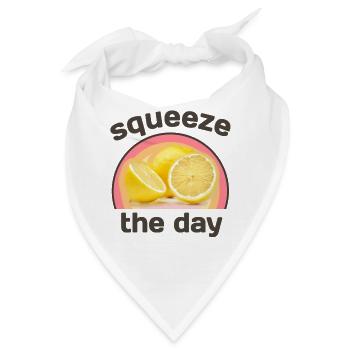 Squeeze the day - Bandana - Weiß - Vorne