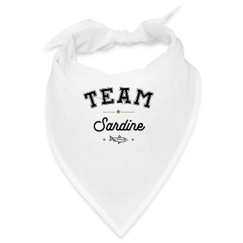 TEAM Sardine! Sardinenfresser - Bandana - Weiß - Vorne
