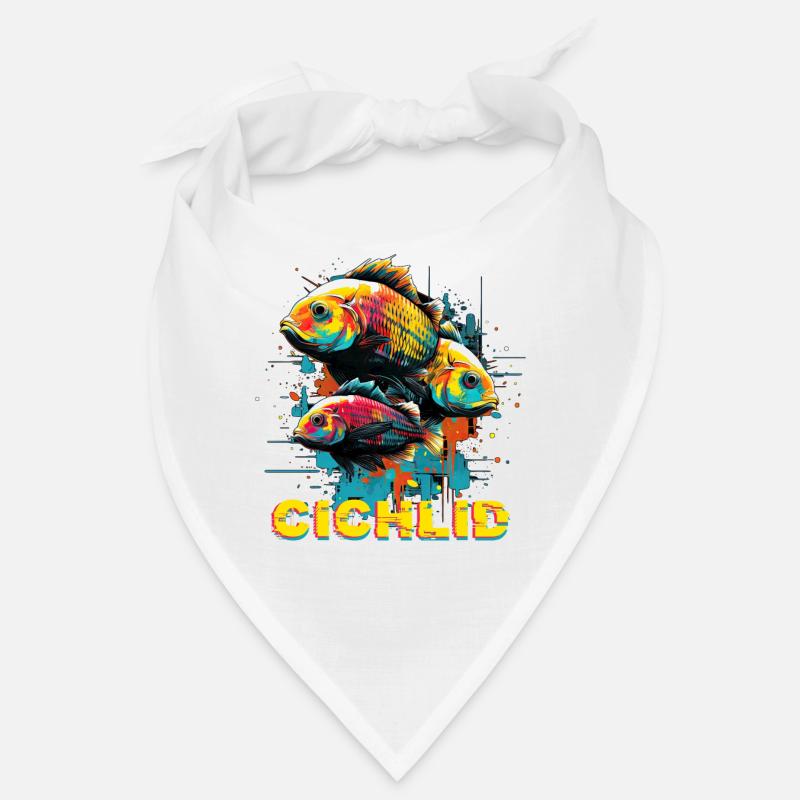 Graffiti Glitch Cichlid Breeder Fishkeeping Bandana